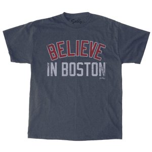 Believe in Boston – Heather Navy – T-Shirt