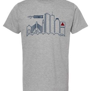 Boston Skyline Athletic Gray T-Shirt