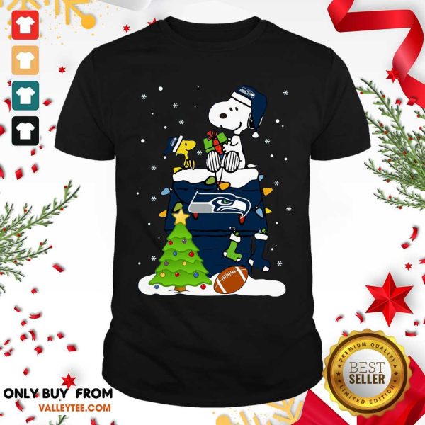 Cool Snoopy Merry Christmas NFL Seahawks Unisex Shirt