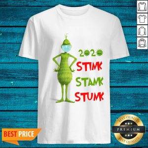 Cool The Grinch Face Mask Coronavirus 2020 Stink Stank Stunk Christmas Shirt