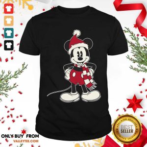 Cute Mickey Mouse Santa Hat Merry Christmas Shirt