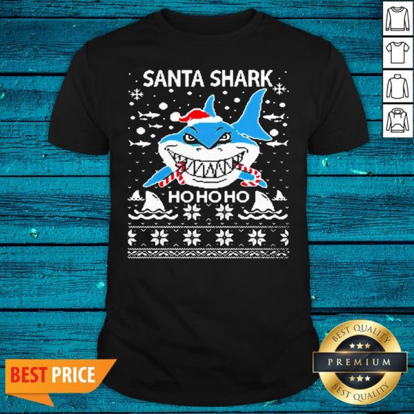 Fantastic Santa Shark Ho Ho Ho Happy Christmas 2020 Shirt