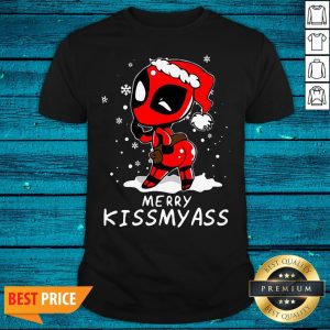 Flawless Merry Christmas Awesome Deadpool Merry Kiss My Ass Sweat Shirt