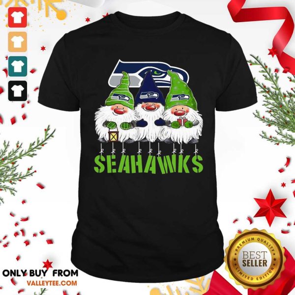 Happy Gnomies Seattle Seahawks Christmas Shirt