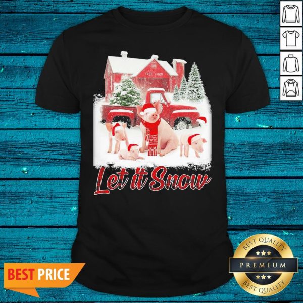 High Quality Pigs Let It Snow Christmas Shirt