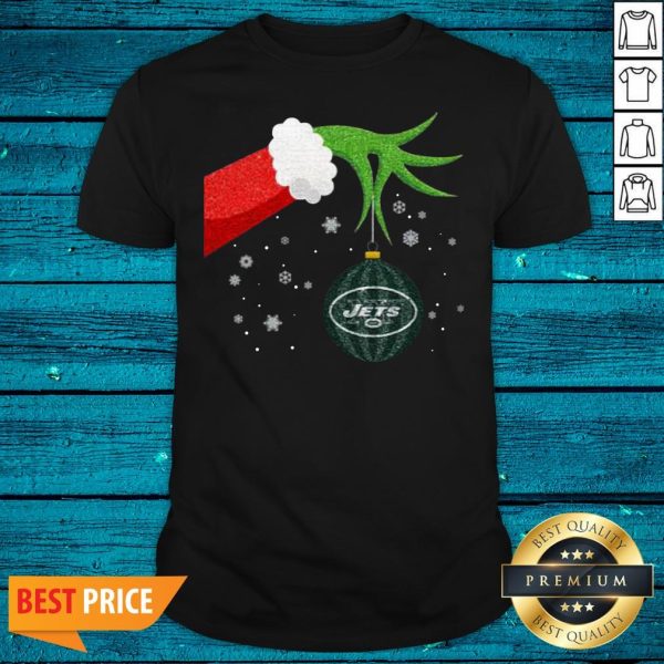 Hot The Grinch Christmas Ornament New York Jets Sweat Shirt