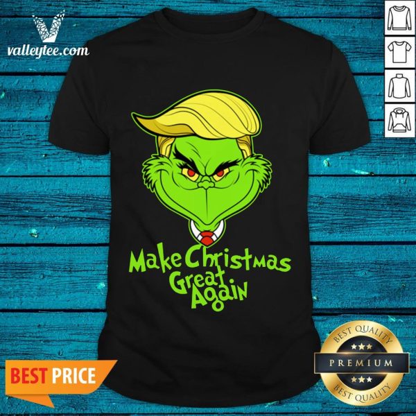 Lovely Awesome Grinch Trump Make Christmas Great Again Shirt