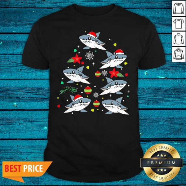 Lovely Sharks Santa Happy Christmas 2020 Shirt