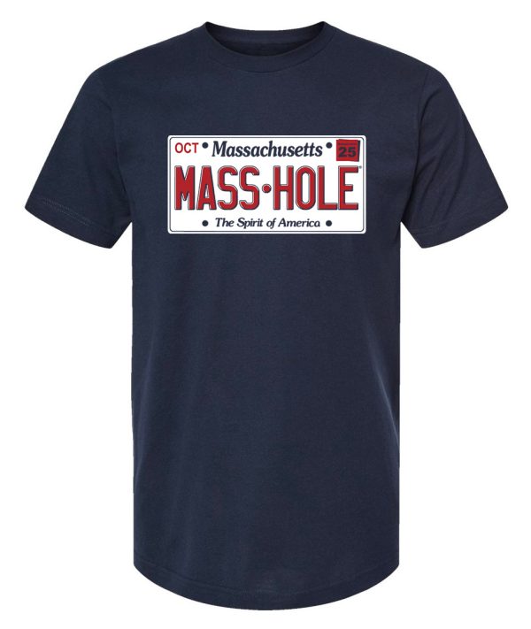 Masshole® – License Plate T-Shirt