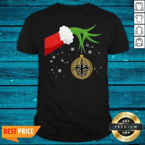 Nice The Grinch Christmas Ornament New Orleans Saints Sweat Shirt