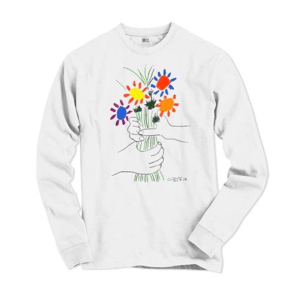 Pablo Picasso Bouquet of Peace 1958 Artwork Long Sleeve Shirt