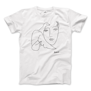 Pablo Picasso Peace (Dove and Face) Artwork T-Shirt