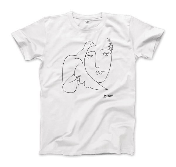 Pablo Picasso Peace (Dove and Face) Artwork T-Shirt