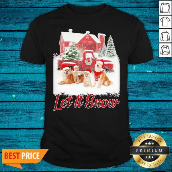 Perfect Shiba Inus Let It Snow Christmas Shirt