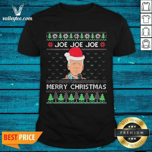 Premium Joe Biden Joe Joe Joe Ugly Christmas Shirt