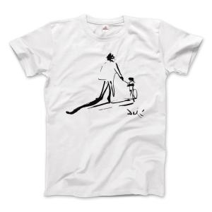 Salvador Dali Sketch, Childhood With Father Riding a Bike 1971 T-Shirt