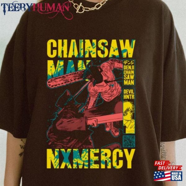 Aki Hand Sign Sweatshirt Chainsaw Man Shirt Pochita Unisex T-Shirt