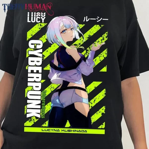 Lucy – Cyberpunk Edgerunners Long Sleeves T-Shirt Classic Tee Unisex Sweatshirt Hoodie