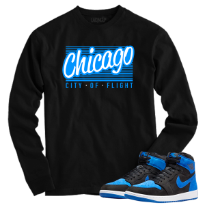 Jordan 1 Royal Suede chicago black long sleeve tee