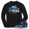 Jordan 1 Royal Suede hustle black long sleeve tee