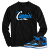 Jordan 1 Royal Suede no cappin black long sleeve tee