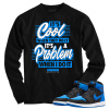 Jordan 1 Royal Suede problem black long sleeve tee