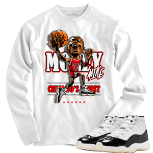 Jordan 11 Gratitude Money mike white long sleeve tee