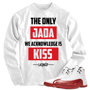 Jordan 12 Cherry J.A.D.A white long sleeve tee