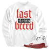 Jordan 12 Cherry breed white long sleeve tee