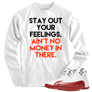 Jordan 12 Cherry feelings white long sleeve tee