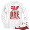 Jordan 12 Cherry one eye open white long sleeve tee