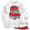 Jordan 12 Cherry problem white long sleeve tee