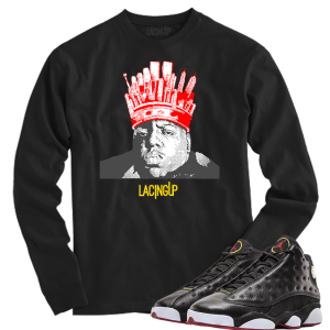 Jordan 13 playoffs N.Y.C Big black long sleeve tee