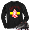 Jordan 13 playoffs grateful black long sleeve tee