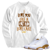Jordan 13 wheat fat kid white long sleeve tee