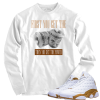 Jordan 13 wheat power white long sleeve tee