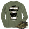 Jordan 4 Olive craft hate olive long sleeve tee