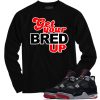 Jordan 4 Reimagined bred up black long sleeve tee