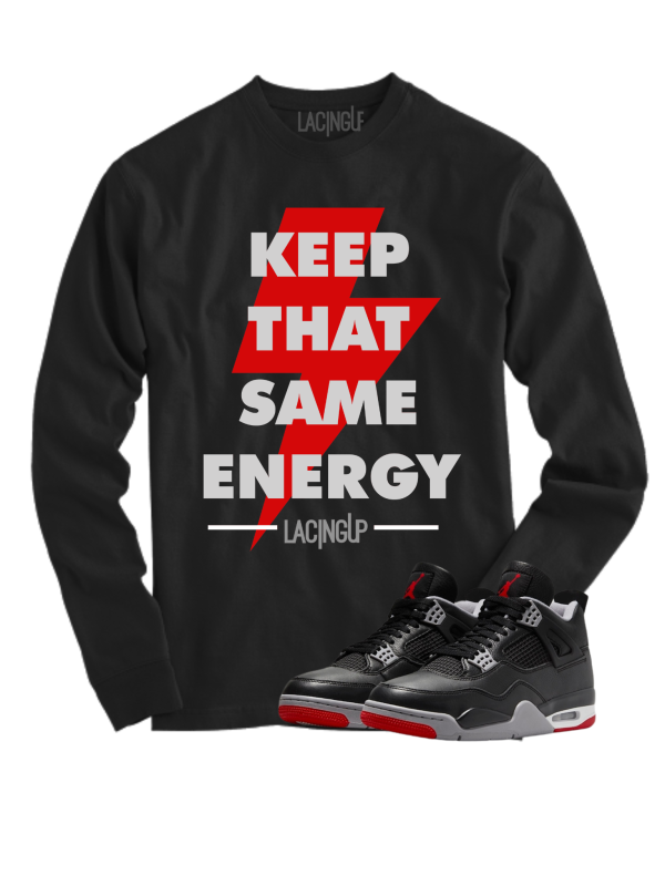 Jordan 4 Reimagined energy black long sleeve tee