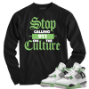 Jordan 4 Seafoam Oil Green the culture black long sleeve