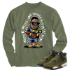 Jordan 4 olive craft needy olive long sleeve tee