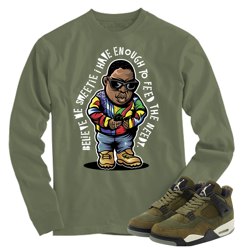 Jordan 4 olive craft needy olive long sleeve tee Jordan 4 olive craft needy olive long sleeve tee