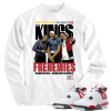 Jordan 4 red cement frenemies white long Sleeve tee