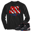 Jordan 8 playoffs Quit Hatin black long sleeve tee