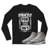 Jordan 9 Cool Grey OGs black long sleeve t-shirt