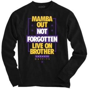 Mamba Out Black Men’s Long Sleeve Shirt