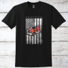 American Freedom Flag Trucker Support T-Shirt