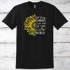 Be The Change Sunflower Inspirational T-Shirt