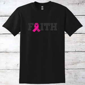 Breast Cancer Support – Faith T-Shirt