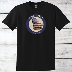 Georgia GA American Flag T-Shirt